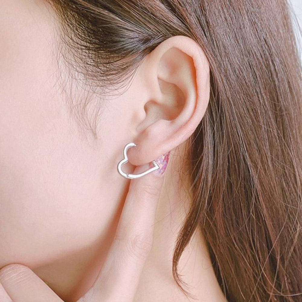 Pendientes con Forma de Corazón (PAR)