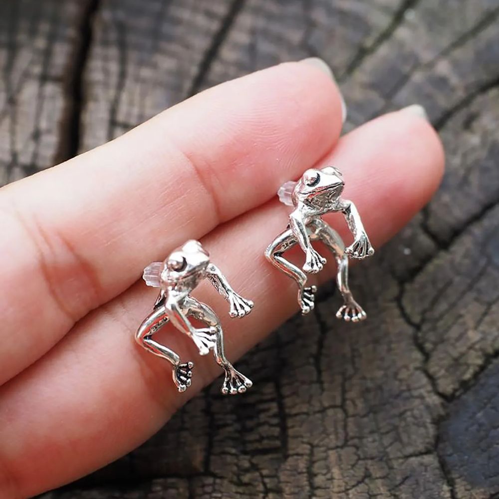 Pendientes con Forma de Rana