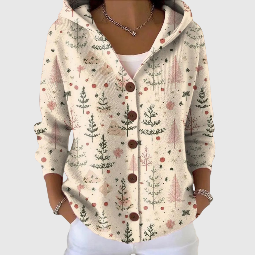 Marcella | Jersey de Botones con Capucha