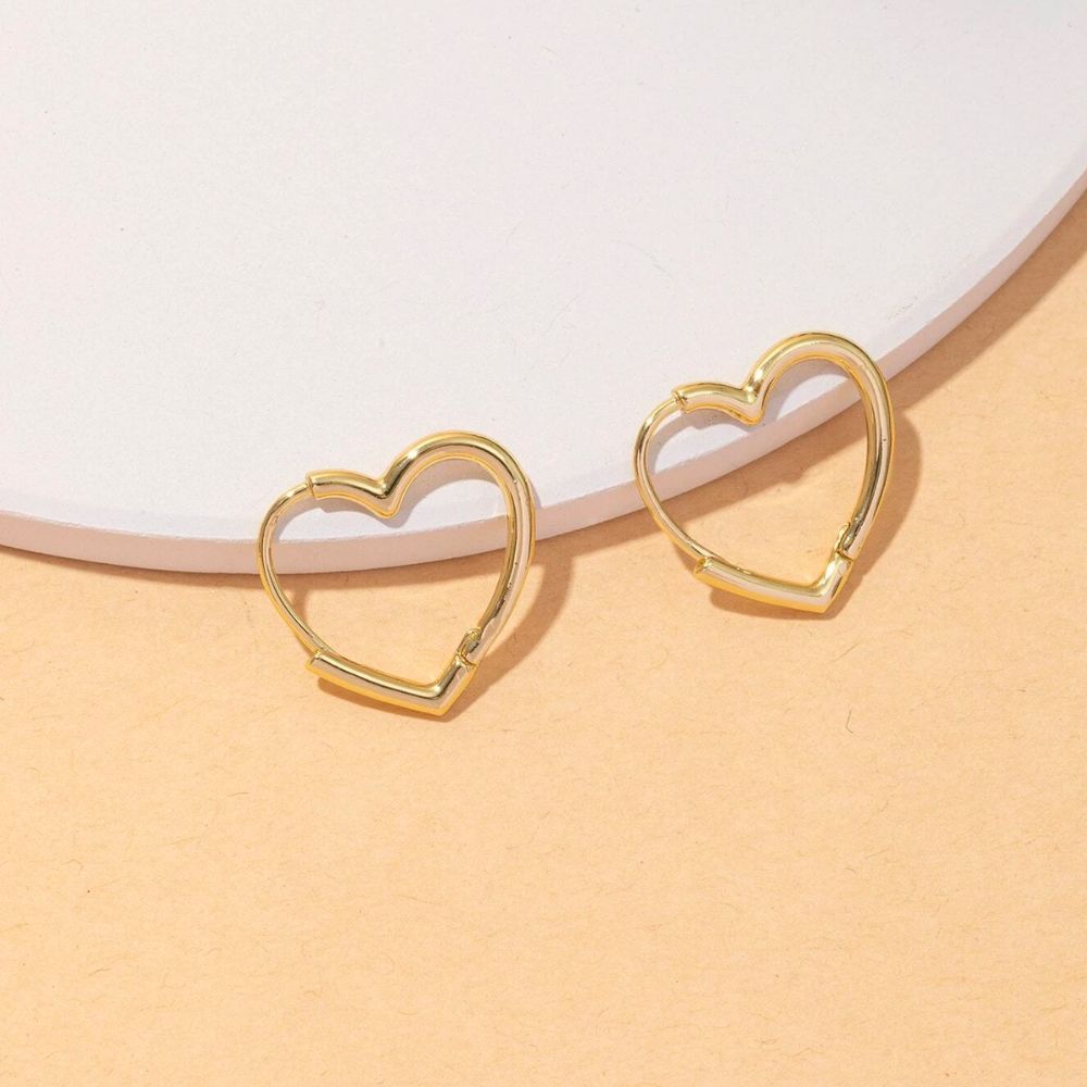 Pendientes con Forma de Corazón (PAR)