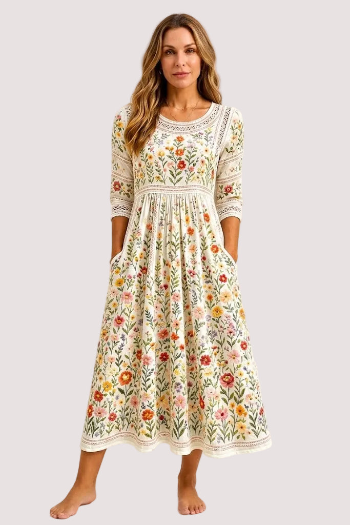 Vestido Midi Encanto Prado Silvestre