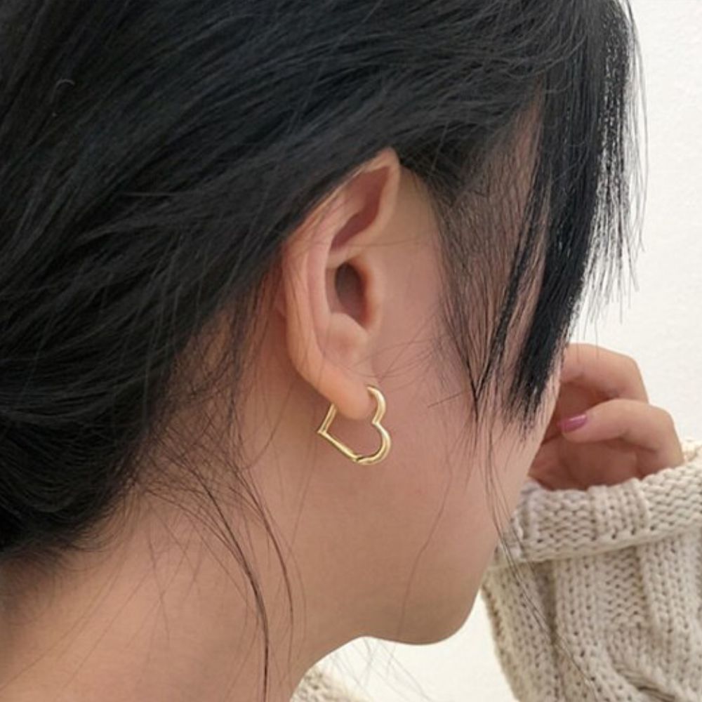 Pendientes con Forma de Corazón (PAR)