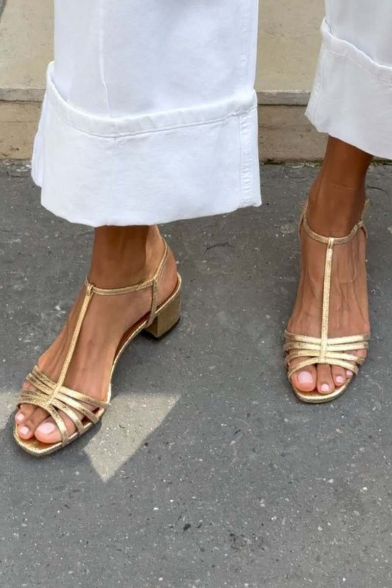 Sandalias Elegantes de Tacón Bajo
