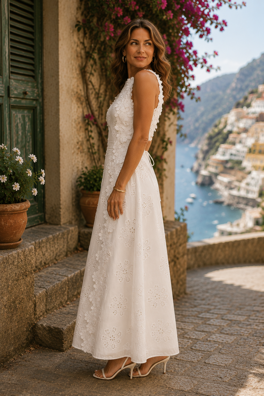 Paloma | Elegante vestido largo bordado