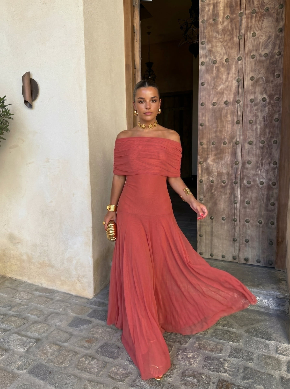Sara | Vestido midi de lino y seda