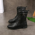 Botas Ortopédicas de Cuero y Punta Redonda