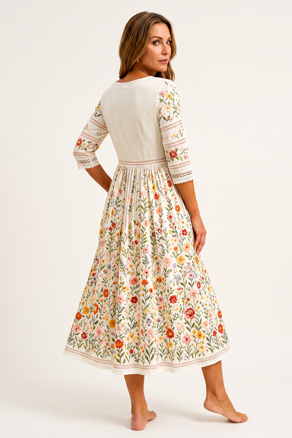 Vestido Midi Encanto Prado Silvestre