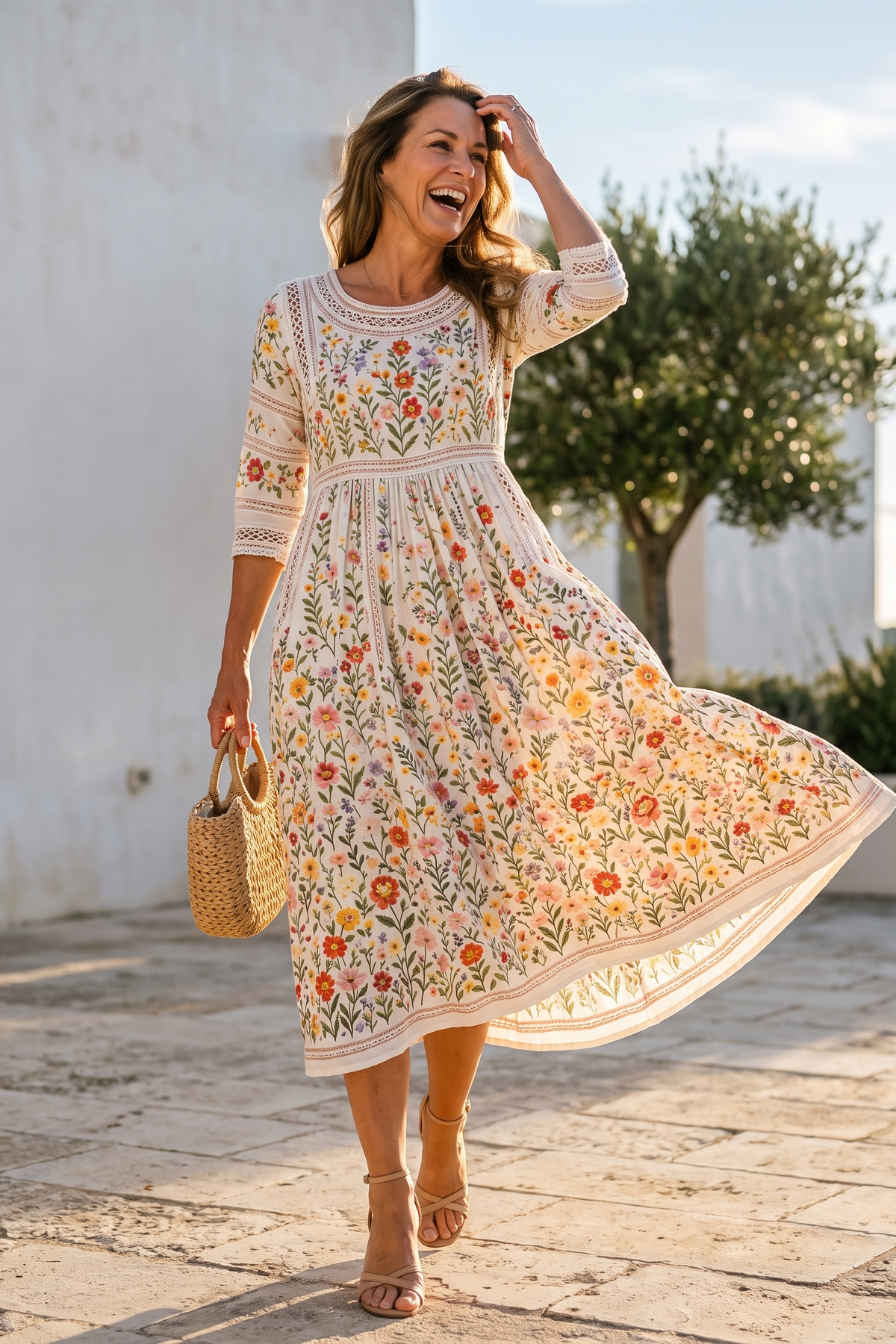 Vestido Midi Encanto Prado Silvestre