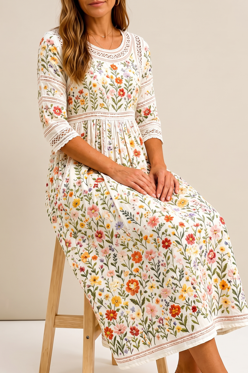 Vestido Midi Encanto Prado Silvestre